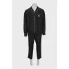 Men's silk suit consisting of a shirt and trousers