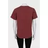 Straight-cut T-shirt with a round neck