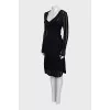 Black knitted dress