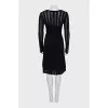 Black knitted dress
