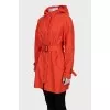 Orange hooded cloak