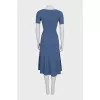 Blue ribbed dress