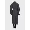 Pinstripe wool coat