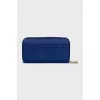 Blue leather wallet