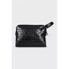 Men's embossed leather bag