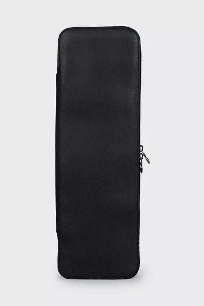Men's leather zippered case