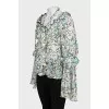 Floral Printed Blouse with Gatherings