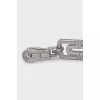 Parentesi white gold earrings