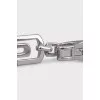 Parentesi white gold earrings