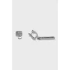 Parentesi white gold earrings