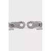 Parentesi white gold earrings