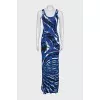 Bodycon printed maxi dress