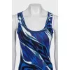 Bodycon printed maxi dress