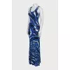 Bodycon printed maxi dress