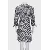 Translucent dress in animal print