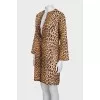 Animal print tie-up tunic
