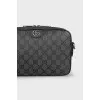 Men's bag with a signature monogram