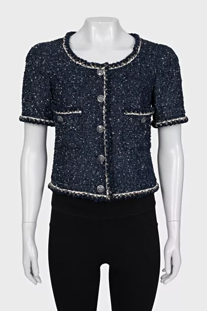 Blue tweed jacket