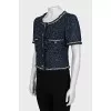 Blue tweed jacket
