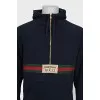 Men's zip-up hoodie with logo