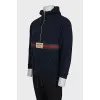 Men's zip-up hoodie with logo