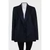 Blue striped jacket