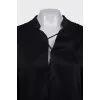 Straight-cut blouse with laces