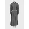 Wool suit consisting of a maxi skirt and jacket