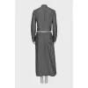 Wool suit consisting of a maxi skirt and jacket