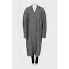 Oversized wool coat