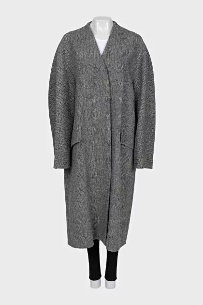 Oversized wool coat