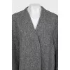 Oversized wool coat