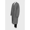 Oversized wool coat