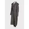 Maxi coat with belt