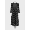 Printed silk dress