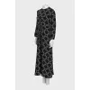 Printed silk dress