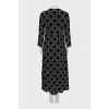 Printed silk dress