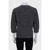 Straight jumper with 3/4 sleeves