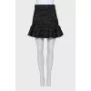Mini skirt with frill