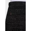 Mini skirt with frill