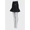 Mini skirt with frill