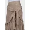 Maxi skirt with ruffles