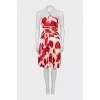 Floral print tie-up dress