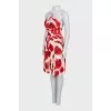 Floral print tie-up dress