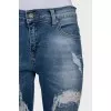 Blue ripped skinny jeans
