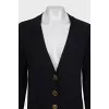 Straight cardigan with accent buttons