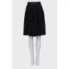 Black zippered skirt