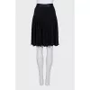 Black zippered skirt