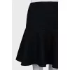 Black skirt with a frill