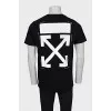 Men's T-shirt with a signature print on the back